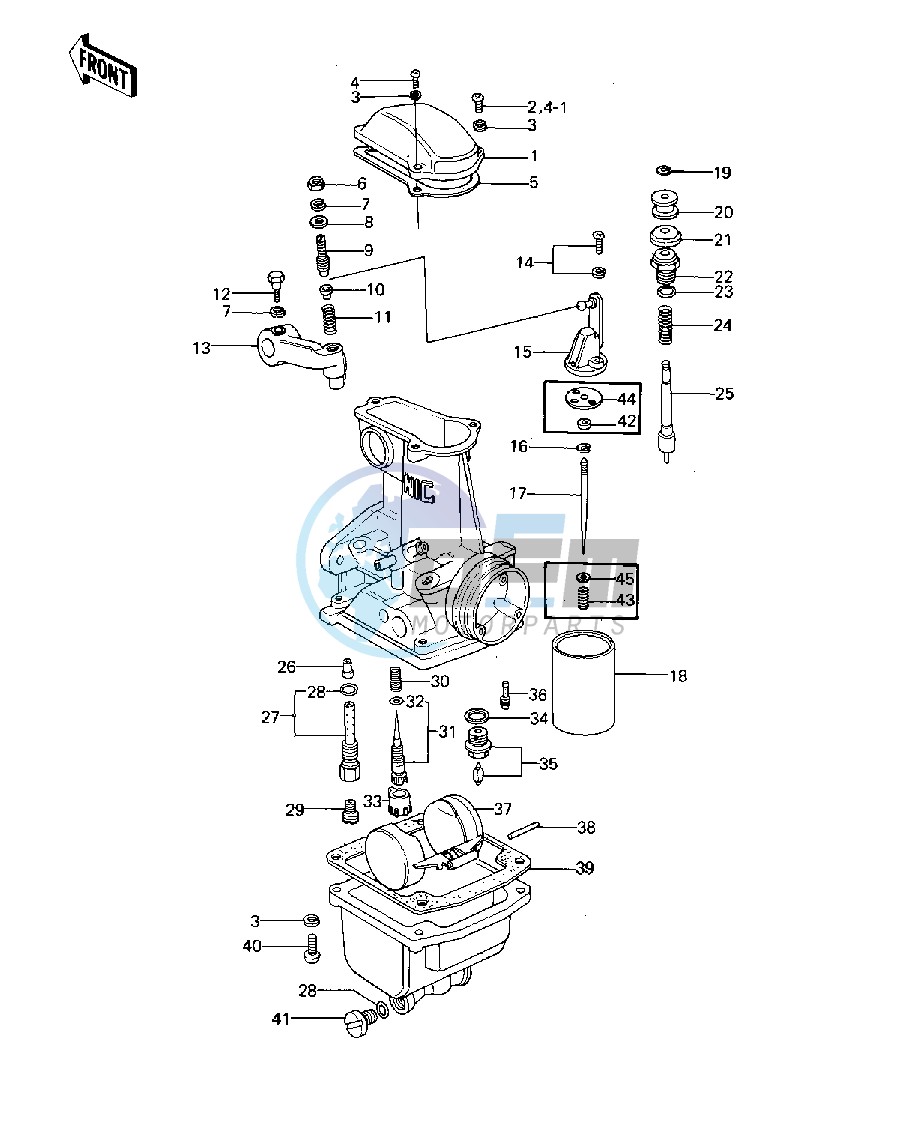 CARBURETOR PARTS -- 77-78 A1_A2_A2A- -