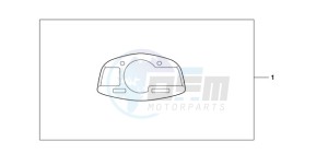 CBR600RR9 BR / MME - (BR / MME) drawing METER PANEL