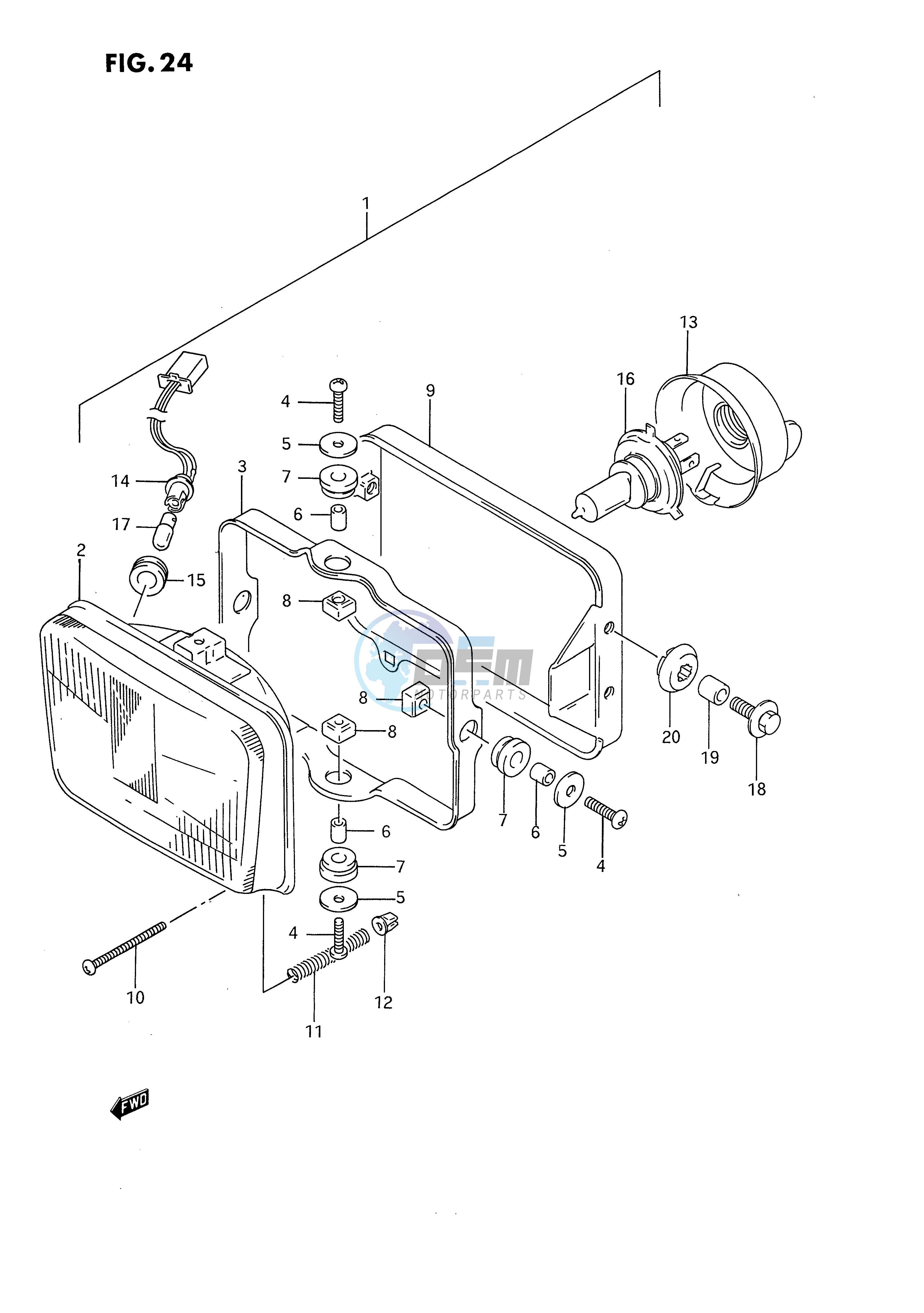 HEADLAMP (MODEL N P)