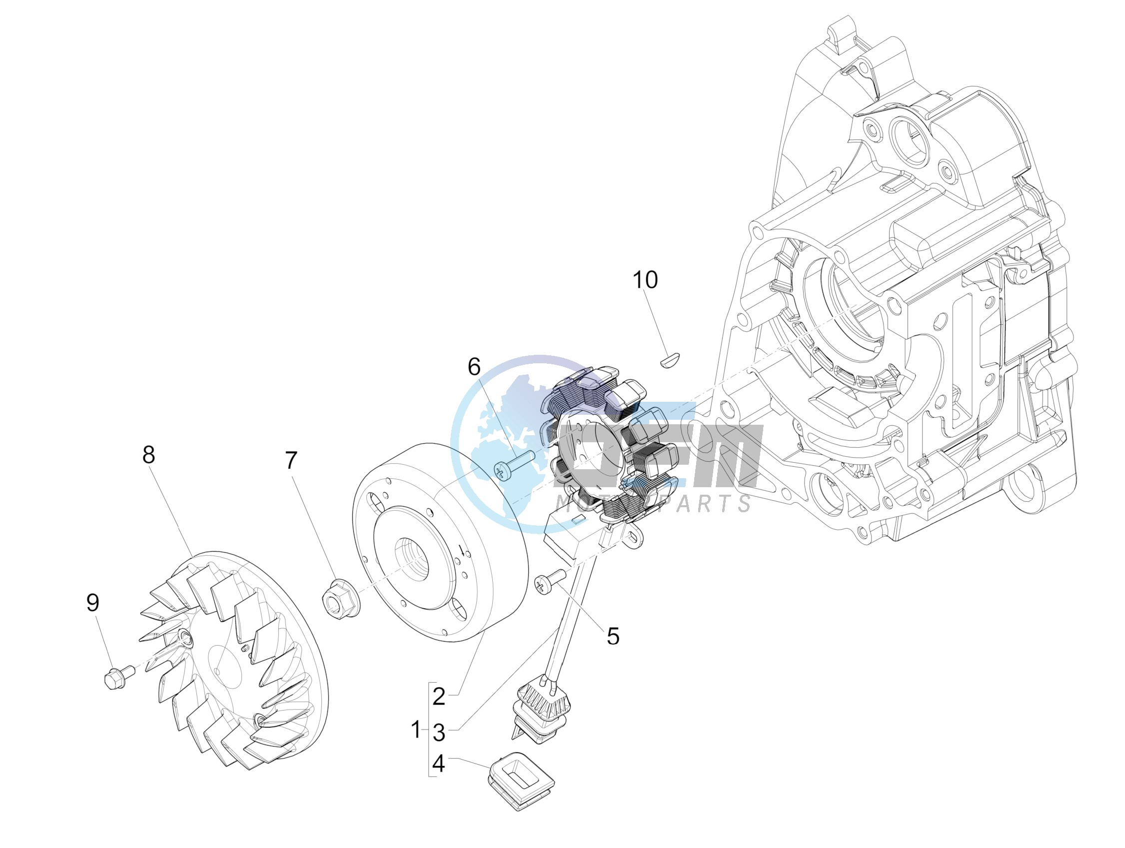 Flywheel magneto