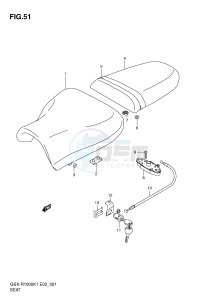 GSX-R1000 (E2) drawing SEAT