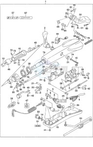 DF 50A drawing Tiller Handle High Thrust