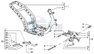 NRG 50 MC3 DD drawing Chassis - Central stand