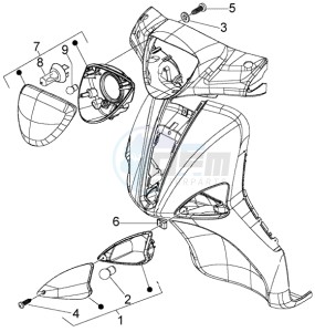 Liberty 50 4t RST Delivery drawing Head lamp