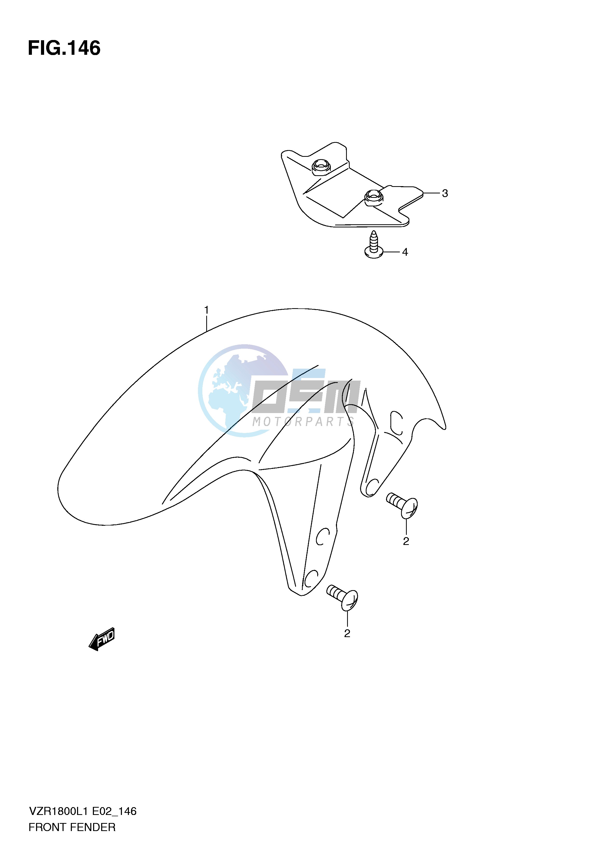 FRONT FENDER (VZR1800L1 E19)