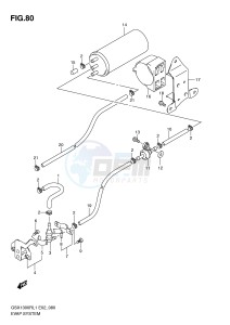 GSX1300R (E2) Hayabusa drawing EVAP SYSTEM (GSX1300RL1 E14)