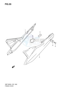 GSF-1250S BANDIT EU drawing FRAME COVER