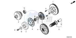 GL1800A NZ - (NZ) drawing PRIMARY DRIVE GEAR