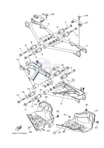 YFM700FWAD YFM70GPLJ GRIZZLY 700 EPS (B1AS) drawing REAR ARM