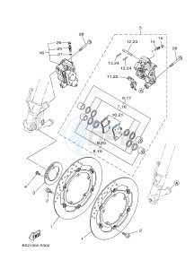 MTN850 MTN-850-A MT-09 ABS (BS29) drawing FRONT BRAKE CALIPER