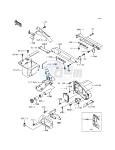 VN 1500 E [VULCAN 1500 CLASSIC] (E1) [VULCAN 1500 CLASSIC] drawing BATTERY CASE