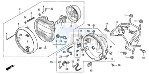 CBF600SA drawing HEADLIGHT (CBF600N/NA)