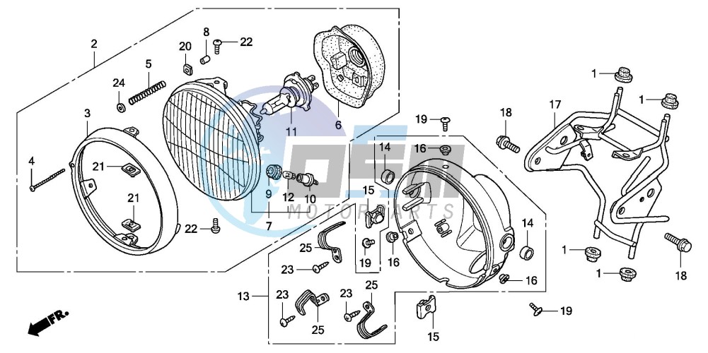 HEADLIGHT (CBF600N/NA)