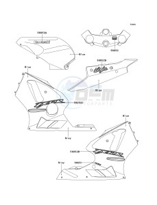 ZX 1200 B [NINJA ZX-12R] (B1-B4) [NINJA ZX-12R] drawing DECALS-- C.T.BLUE- --- B1- -