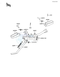 KD 80 M [KD80] (M3-M7) [KD80] drawing FOOTRESTS_STAND