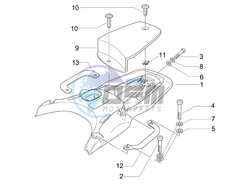 Rear luggage rack