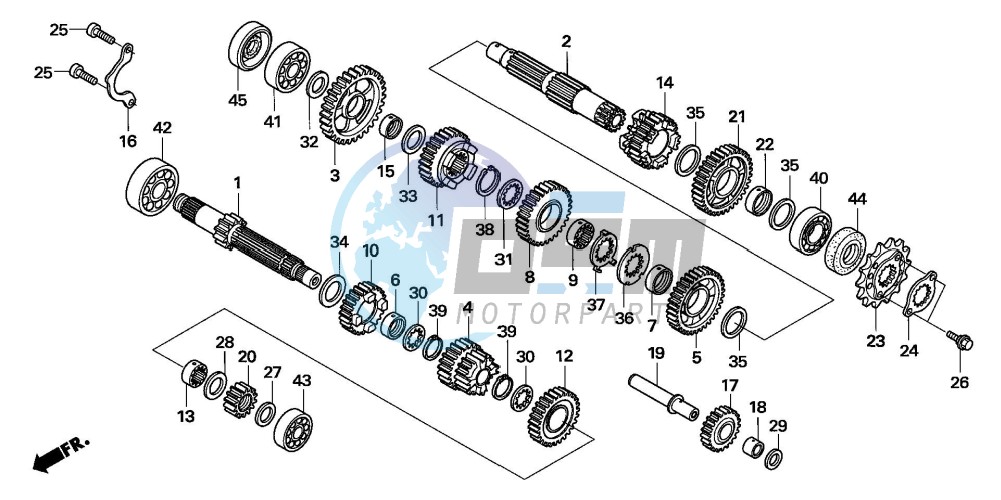 TRANSMISSION (TRX400EX5,6)