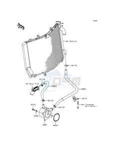 ZZR1400 ABS ZX1400FFFA FR GB XX (EU ME A(FRICA) drawing Oil Cooler