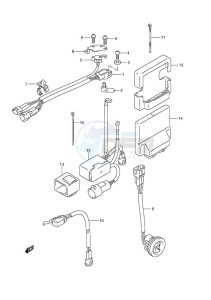 DF 150 drawing PTT Switch/Engine Control Unit