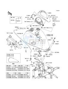 VN 900 B [VULCAN 900 CLASSIC] (6F-9F) B8F drawing FUEL TANK -- B8F_B9F- -