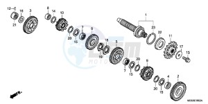 NC700XDC drawing TRANSMISSION ( NC700XD) (COUNTERSHAFT)