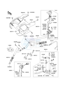 KVF700 D [PRAIRIE 700 4X4 TEAM GREEN SPECIAL EDITION] (6F) D6F drawing HANDLEBAR