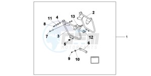 VT750CA9 Korea - (KO / ST) drawing SADDLEBAG MOUNT B