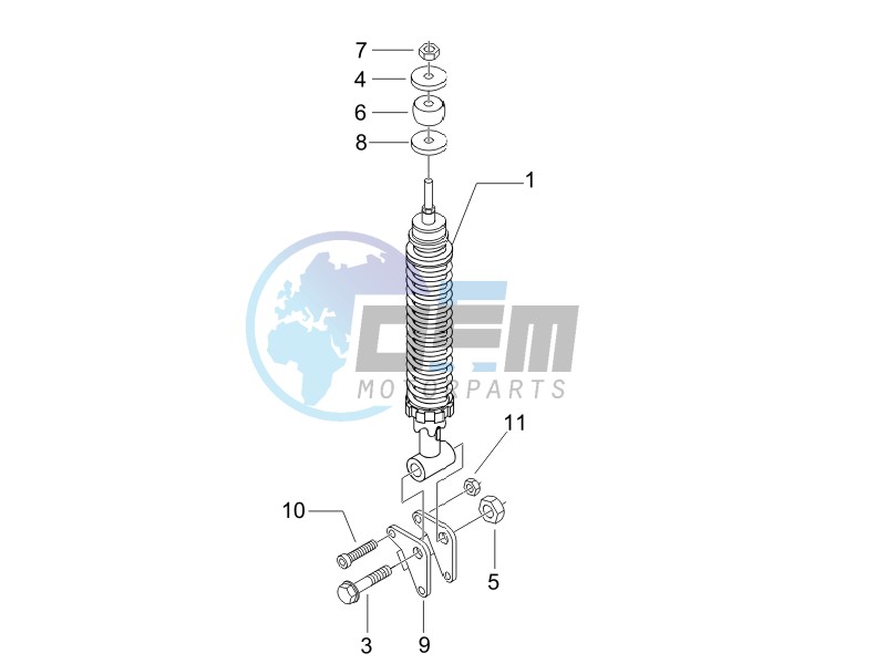 Rear suspension - Shock absorbers