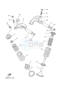 YFM350FWA YFM350DF GRIZZLY 350 4WD (1NSH) drawing VALVE