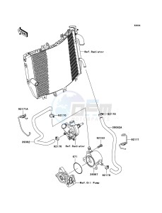 NINJA ZX-10R ZX1000-C2H FR GB XX (EU ME A(FRICA) drawing Oil Cooler