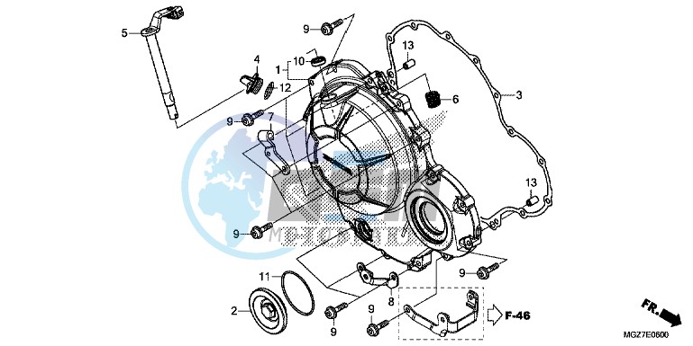 RIGHT CRANKCASE COVER