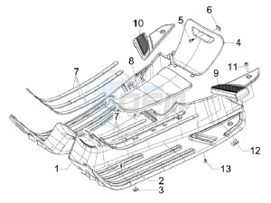 S 125 4T Vietnam drawing Central cover - Footrests