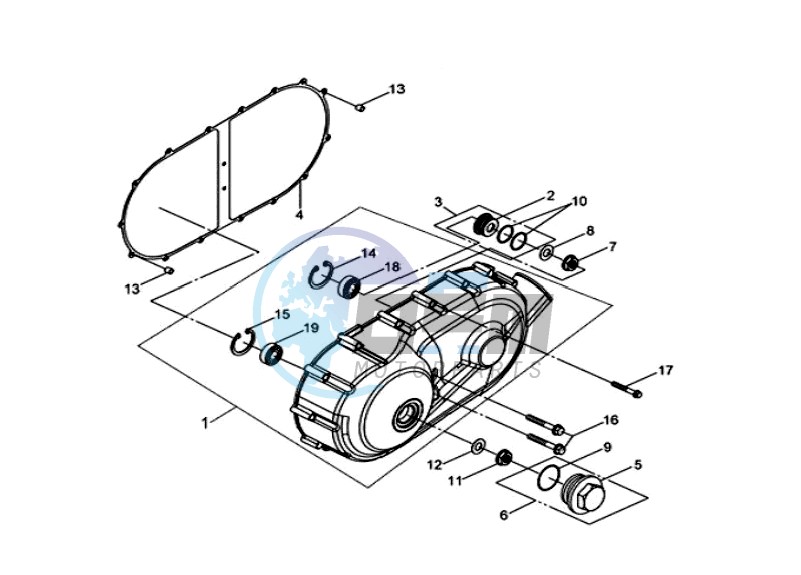 CRANKCASE COVER LEFT