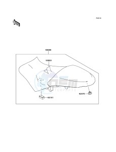 VERSYS KLE650CDF XX (EU ME A(FRICA) drawing Seat