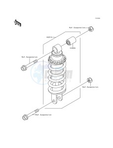 ZX 600 D [NINJA ZX-6] (D1) [NINJA ZX-6] drawing SHOCK ABSORBER