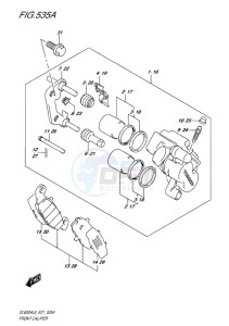 DL650 ABS V-STROM EU drawing FRONT CALIPER