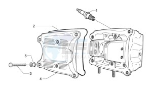 Beverly 500 drawing Cylinder head cover