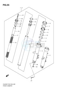 DL650 (E3-E28) V-Strom drawing FRONT DAMPER