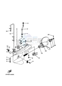 F100AETL drawing PROPELLER-HOUSING-AND-TRANSMISSION-2