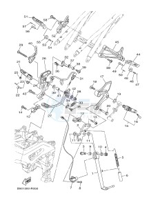 MTM850 MTM-850 XSR900 (B90L) drawing STAND & FOOTREST