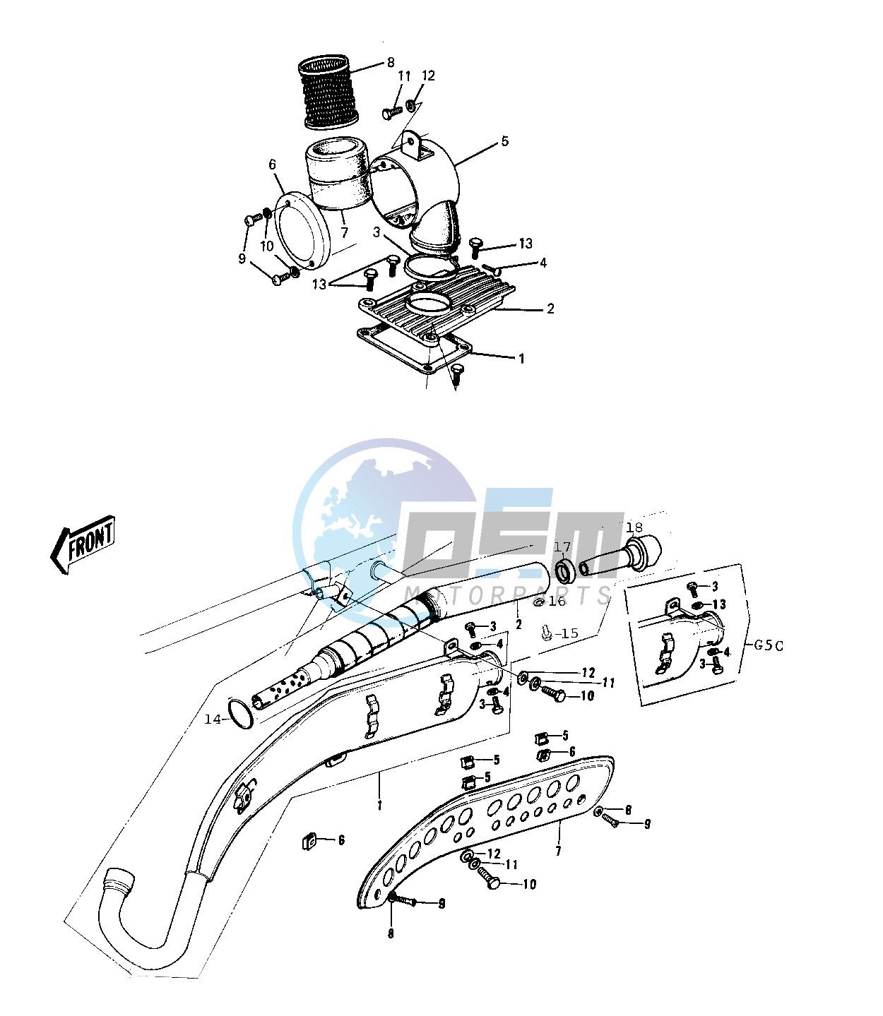 AIR CLEANER_MUFFLER -- 74-75 B_C- -