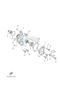 MWS150 MWS150-A TRICITY 155 (BB89) drawing WATER PUMP