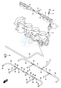 GSX-S1000F drawing THROTTLE BODY HOSE/JOINT