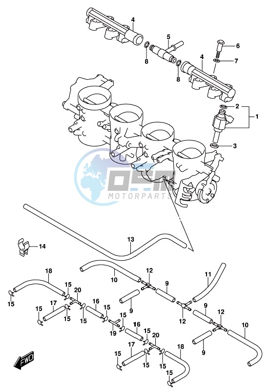 THROTTLE BODY HOSE/JOINT