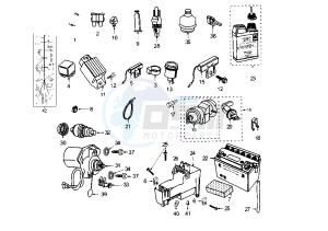 X RACE - 50 cc drawing ELECTRICAL DEVICES