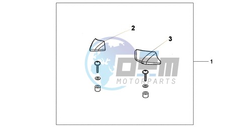 PILLION ARM REST SET