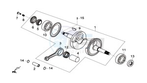 JOYMAX 125 I ABS drawing CRANKSHAFT / PISTON / PISTON RING