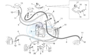 Scarabeo 500 drawing ABS Brake system