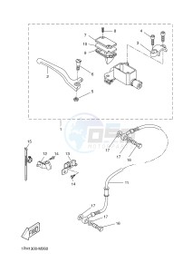 NS50 NITRO (1PH4 1PH4) drawing FRONT MASTER CYLINDER