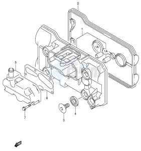 AN650 (E2) Burgman drawing CYLINDER HEAD COVER